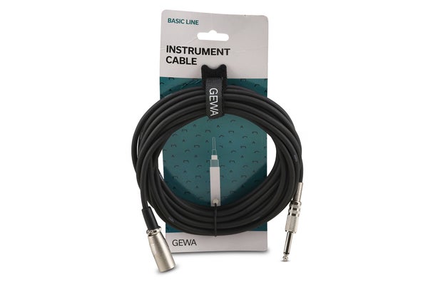 GEWA Instrumenttikaapeli mono Basic Line 6m plugi/XLR(m)